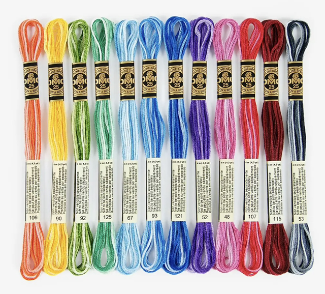 Variegated DMC bundle - 12 skeins