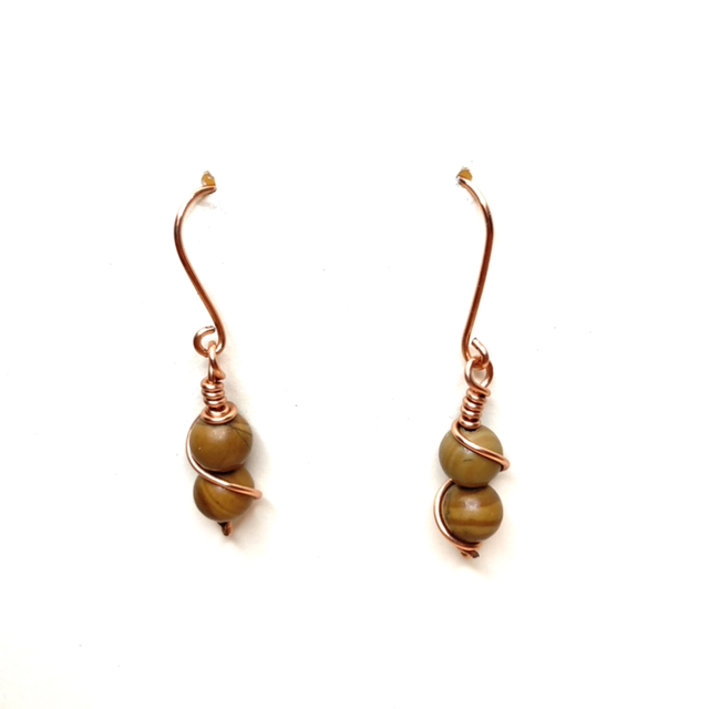 Boucle d’oreille cuivrée