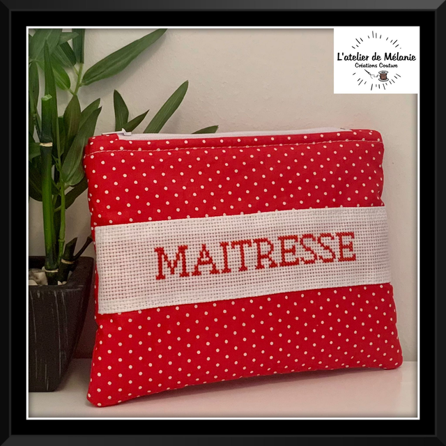 Pochette molletonnée "Maitresse"
