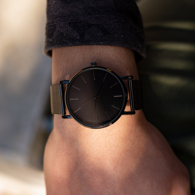 Minimalistic Matte Black watch