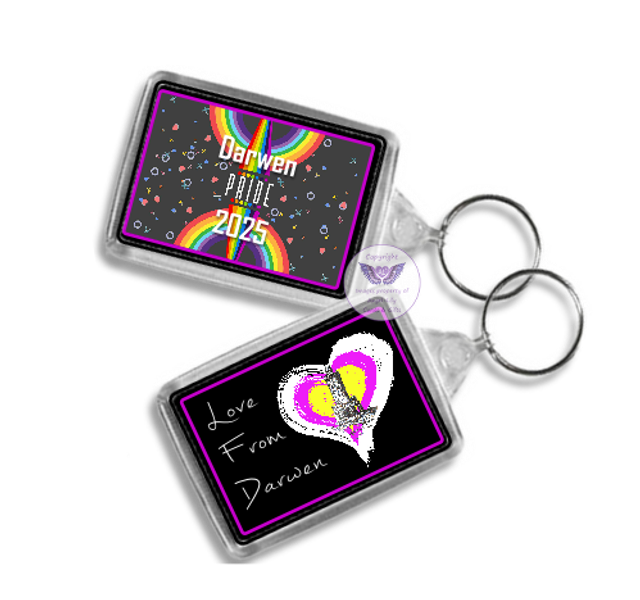 Darwen Pride Oblong Keyring -OKR10