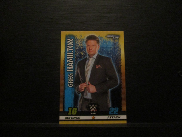Greg Hamilton - Smackdown Live Slam Attax 10th Edition Original Trading Card #149