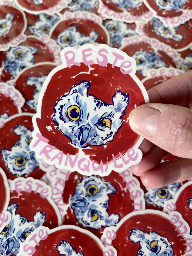 Stickers Reste Tranquille