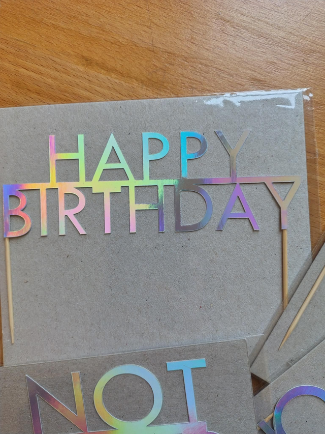 Birthday cake toppers