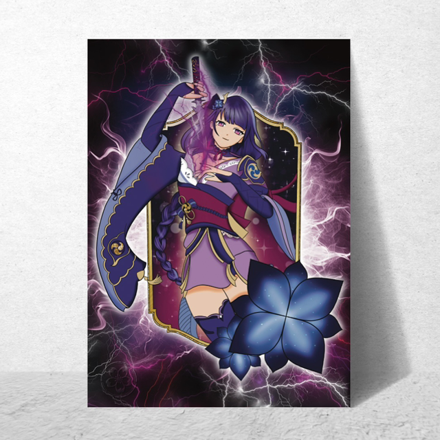 A3 Print Raiden Shogun - Genshin Impact