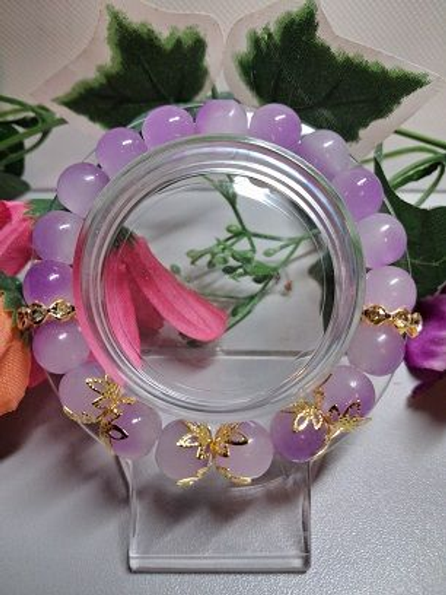 Bracelet en perles de verre – Pièce unique