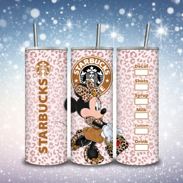 Tumbler Starbuck Minnie Léopard 2