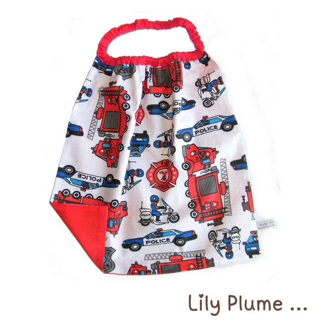 Serviette élastiquée pompiers, polices