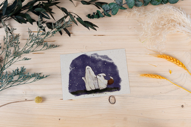 Graspapierkarte - Geister