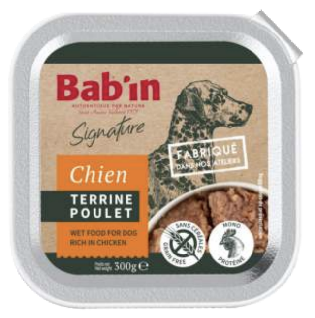 Bab'in - Terrines pour chien adulte