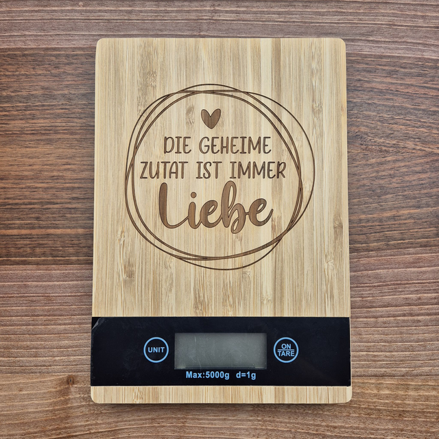 Küchenwaage, Liebe