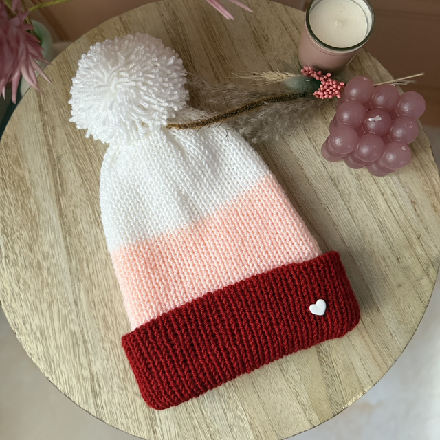 Bonnet tri-color – Fait main en Haute-Savoie