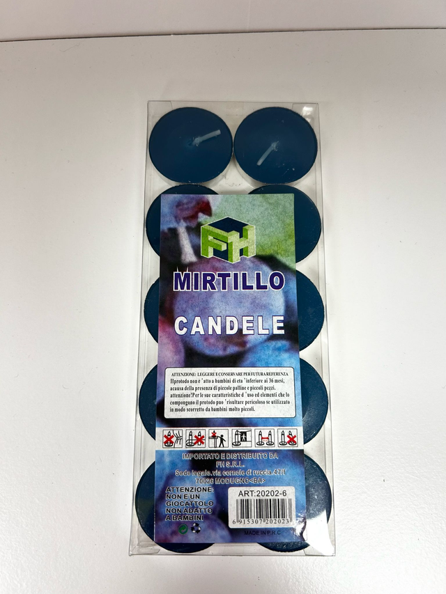 Tealight profumati 10 pz Mirtillo/limone