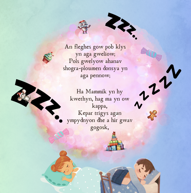 An Noswyth Kens Nadelek - Cornish / English Edition