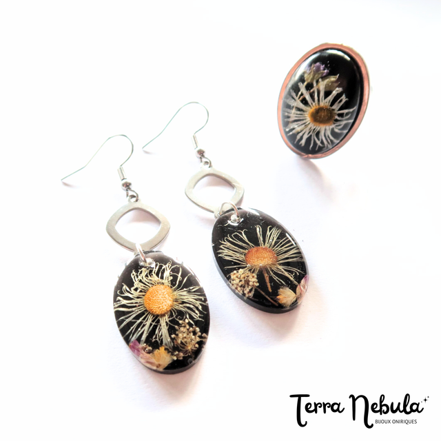 Parure fleurie Clair de Lune | PA263C