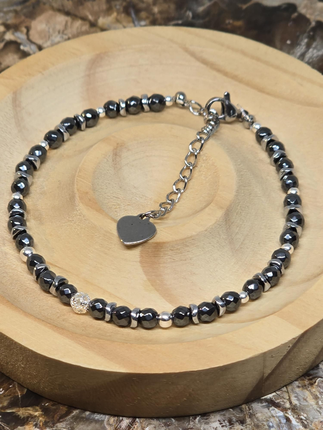 Bracelet Hématite en 0,4 cm