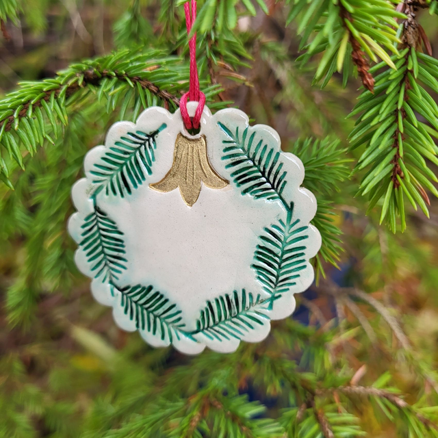 Festive Fir Duo - Wreath & Star Decoration