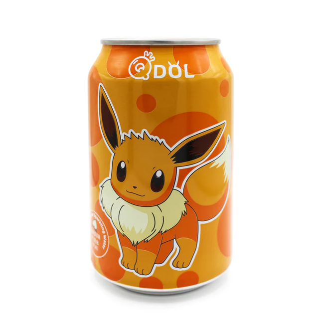 Qdol Pokemon Eevee Bevanda Gassata alla Pesca 330ml