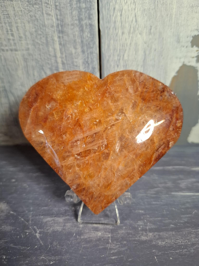 Fire Quartz Heart 