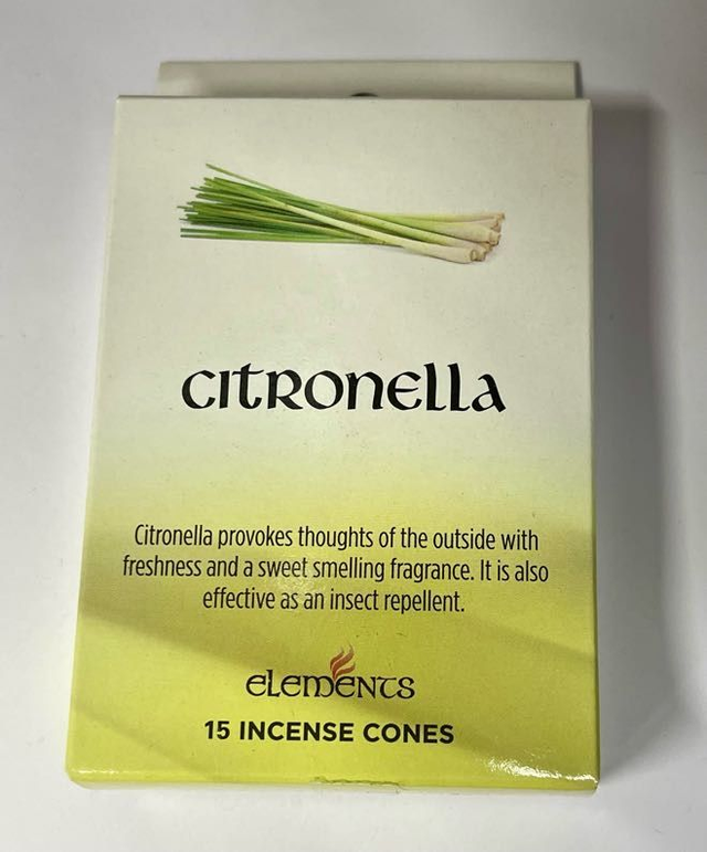 Elements  Incense Cones - Citronella