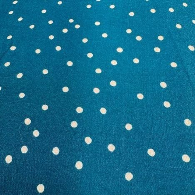 Teal Spotty Viscose