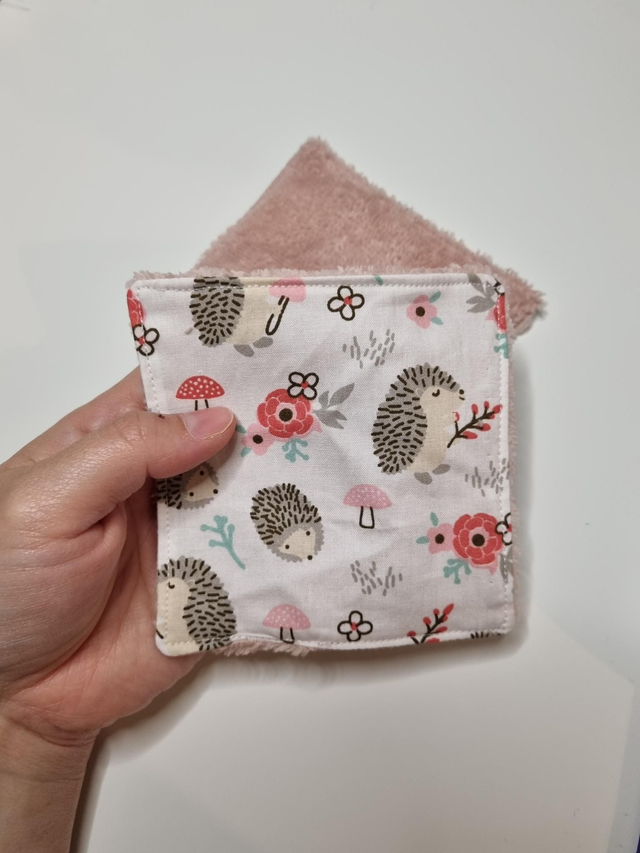 Lingette hérissons rose