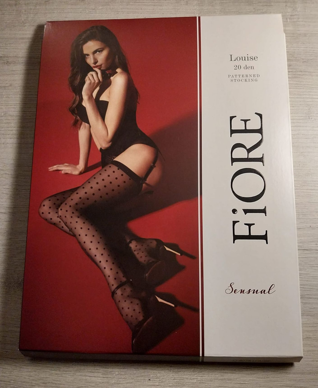 Bas noir fantaisie "Louise"