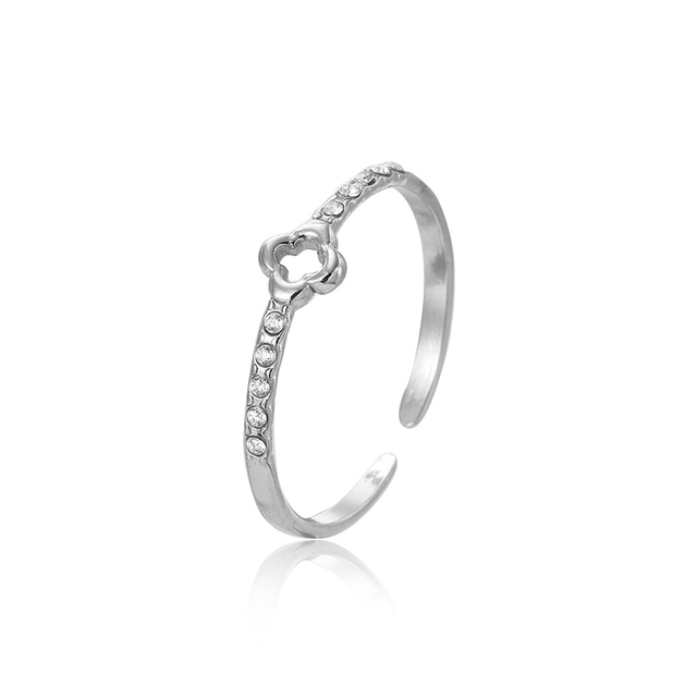 Bague trèfle fin