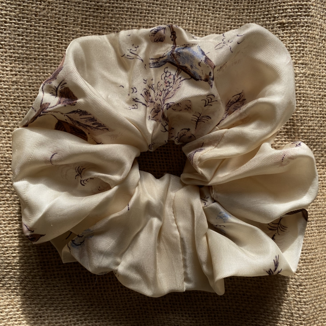 Chouchou XL imprimer beige/rose