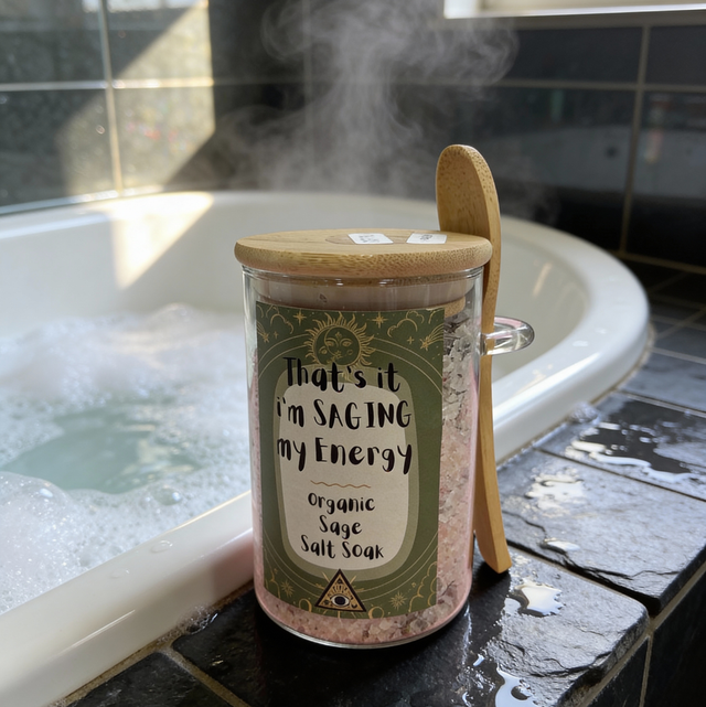 Organic Sage Salt Soak