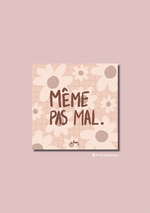 Carte "même pas mal" 🌞