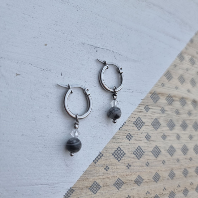 Boucles d'oreilles JASPE