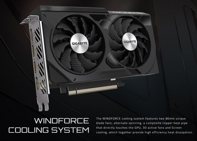 Gigabyte GeForce RTX™ 4060 WINDFORCE OC 8G