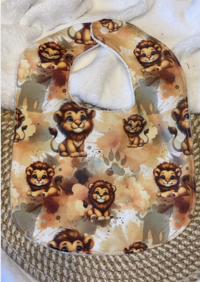 Bavoir repas Lion