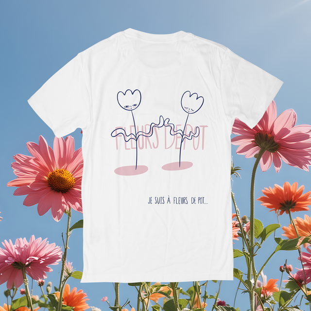 T-shirt &quot;A fleurs de pot&quot;