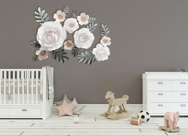 Lot 4 Fleurs blanches