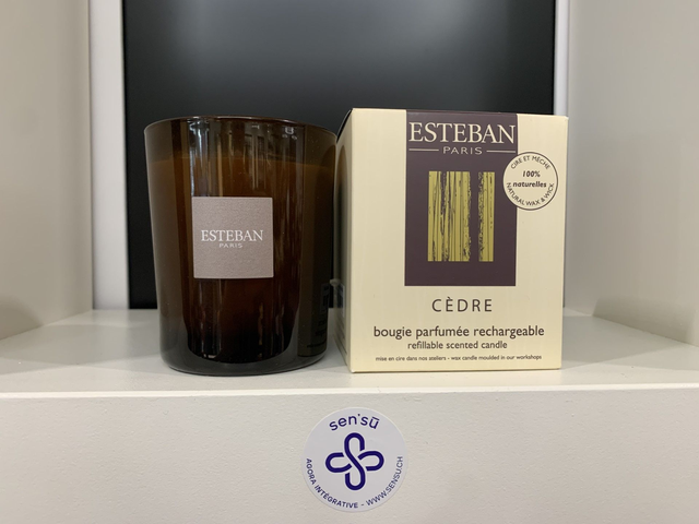 ESTEB BOUGIE PARFUMEE RECHARGEABLE CEDRE EDIT.MOKA