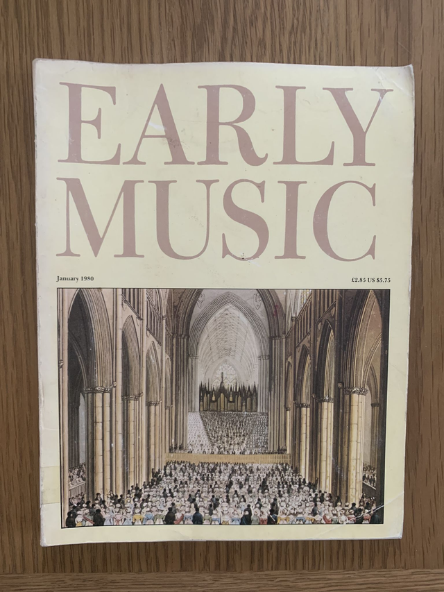 EARLY MUSIC January 1980