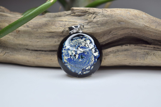 PENDENTIF GALAXIE MONTURE ARGENT N°18