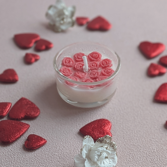 🕯️ Bougie chauffe-plat rose 16g – Linge Frais