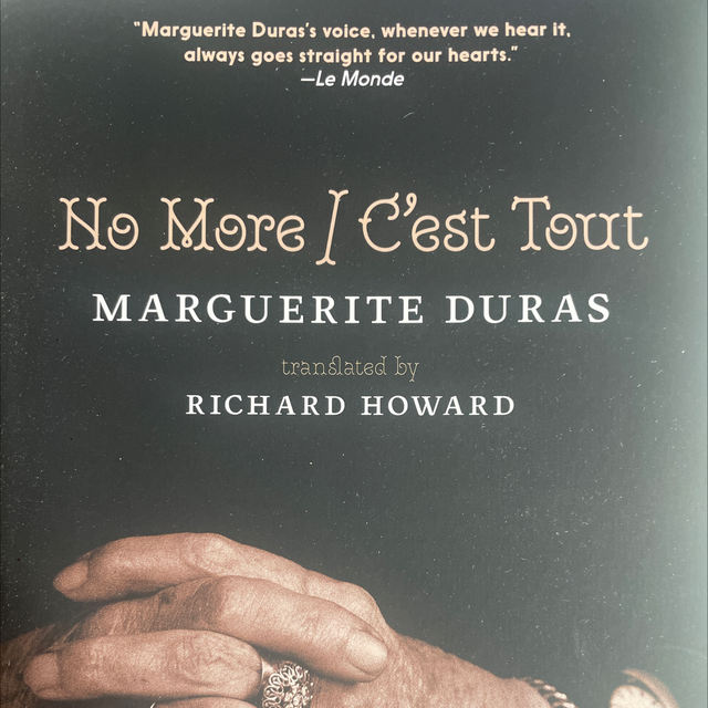 No More Marguerite Duras