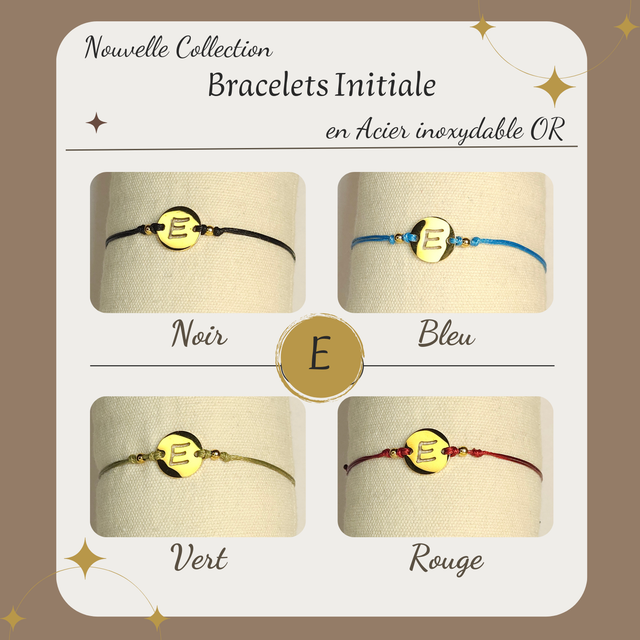 Bracelet initiale E