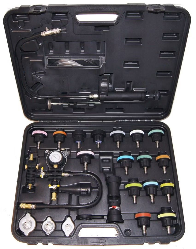 Kraftwelle Kühler Druck Prüfung Abdrückgerät Kühlsystem Tester abdrücken Prüfgerät Werkzeug