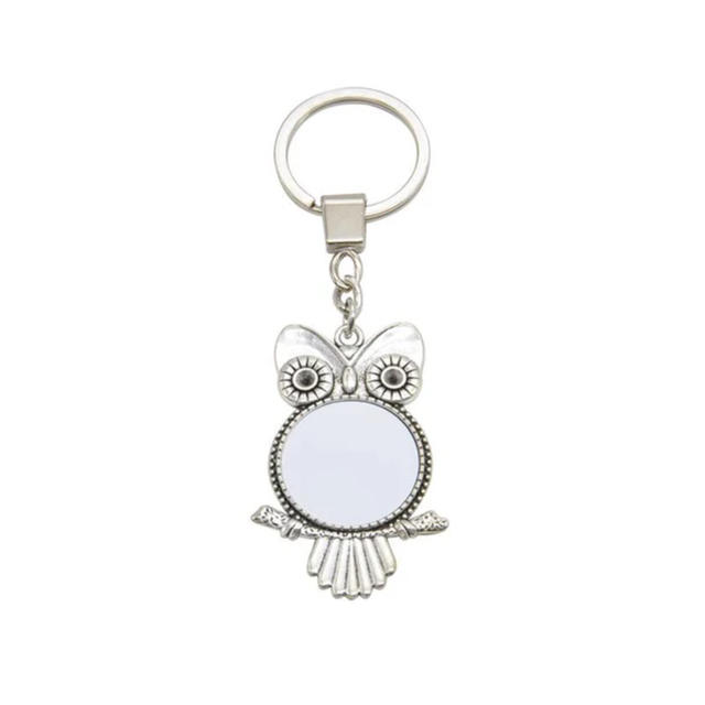 Owl Metal Keyring