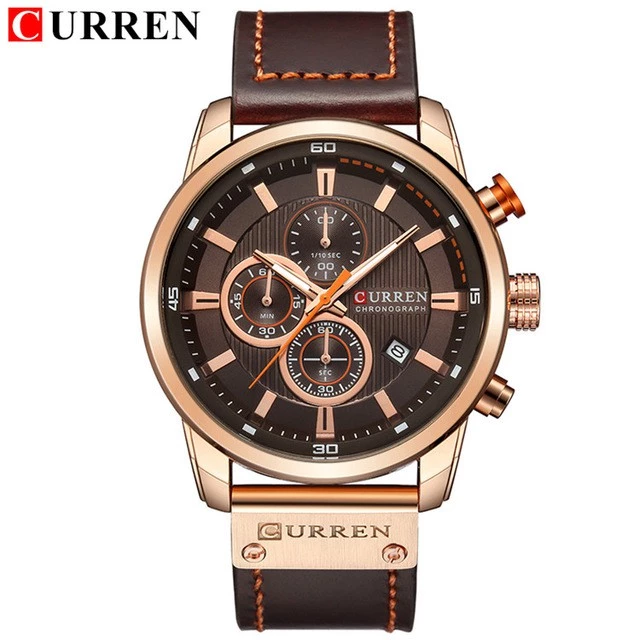 Relógio CURREN Pulseira de Couro