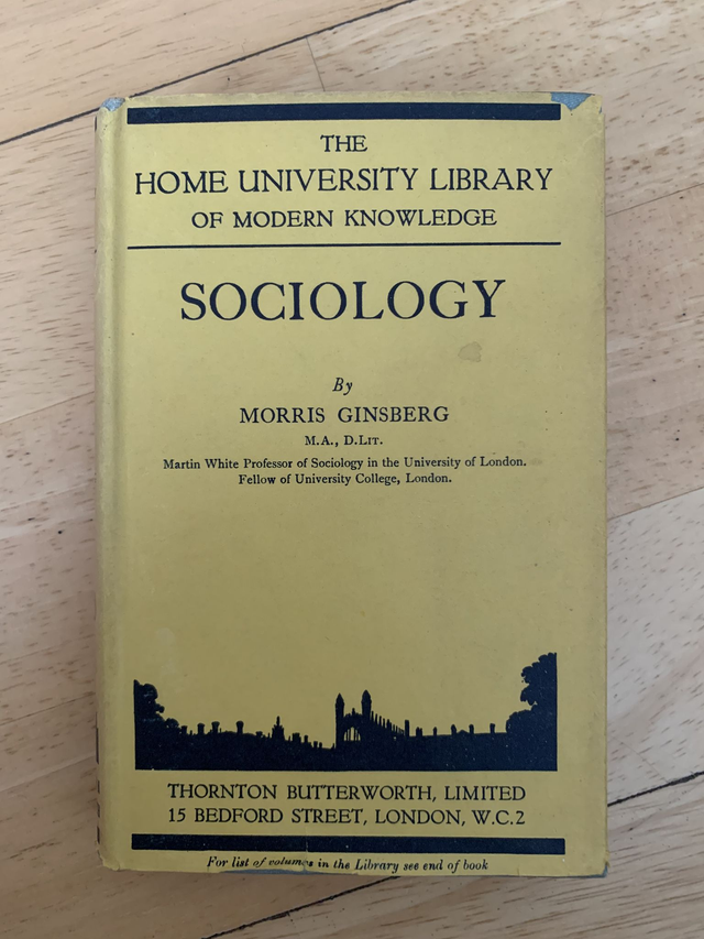 The Home University Library of Modern Knowledge Sociology