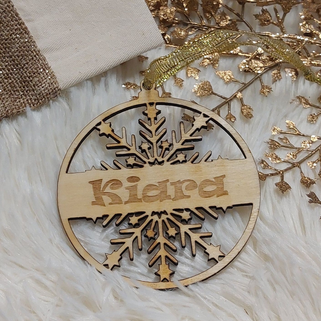 Boule de Noel en bois