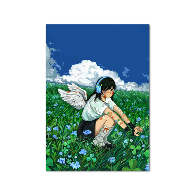small art print - clover angel 🍀