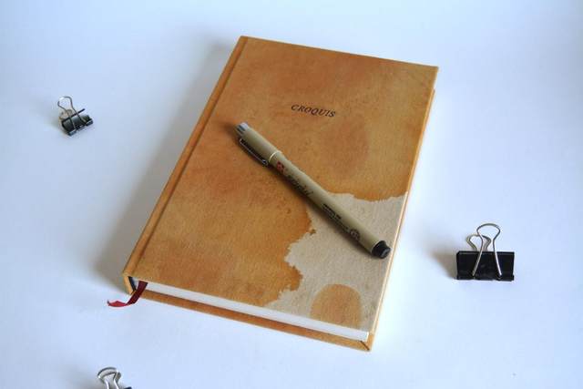 Carnet de croquis teinture végétale