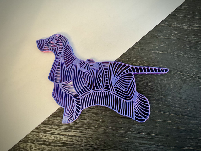 3D - English Cocker Neon City